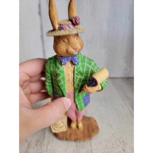 Dept 56 rabbits general store owner spring home decor vintage - Picture 3 of 11